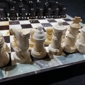 Ajedrez piedra Combarbalita (tallada a mano)